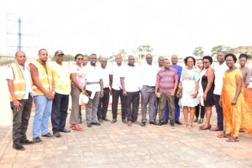 The Committee on Commissions, State Authorities & State Enterprises (COSASE) inspect UPHL properties in Mombasa, Kenya.