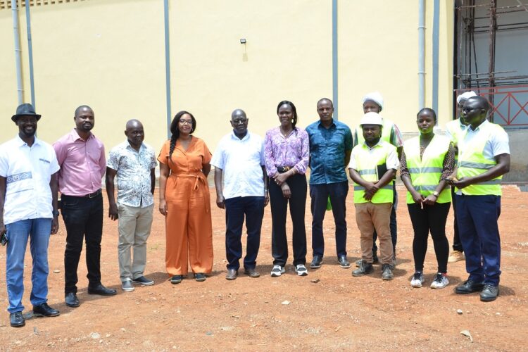 Minister inspects the ongoing construction of Warehouses in Tororo District