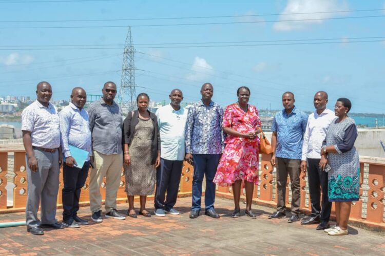 The Parliamentary Committee on National Economy inspects UPHL properties in Mombasa, Kenya.